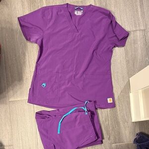 Carhartt Vivid Purple Scrub Set